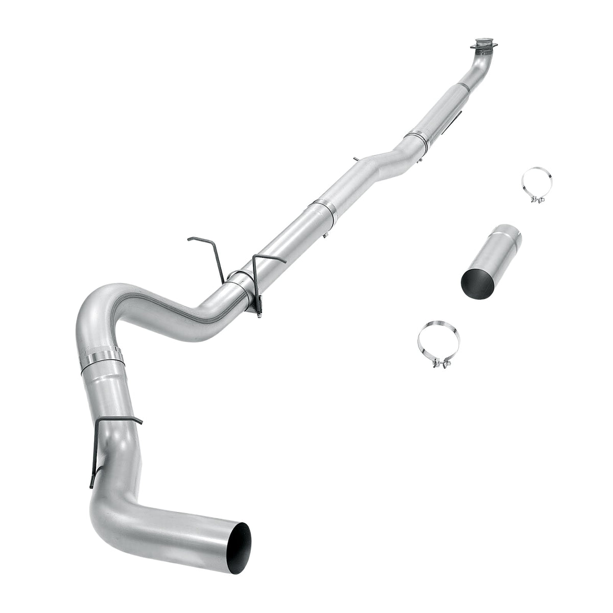 2020–2026 6.6L Duramax L5P 5-inch Downpipe-Back DPF Delete Exhaust product components